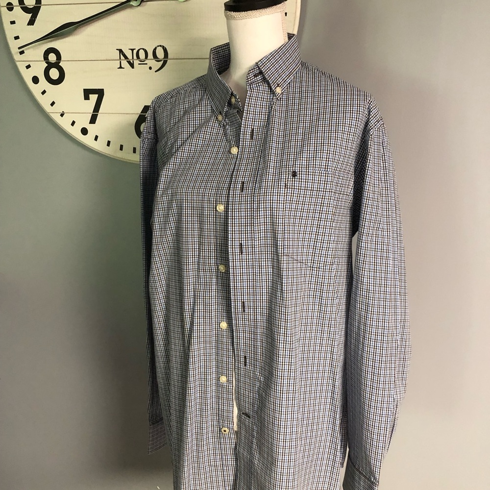 Mens Long Sleeved Button Down Shirt By IZOD Medium - Picture 10 of 13